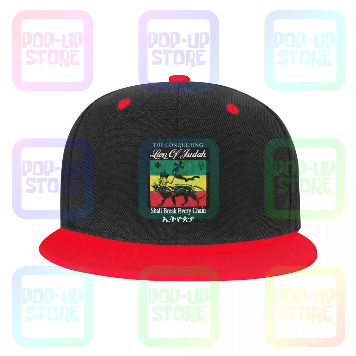 Reggae Jah Rastafari Haile Selassie Vybz Kartel Lion Of Judah Snapback Cap Colorful Baseball Caps Pop Trend