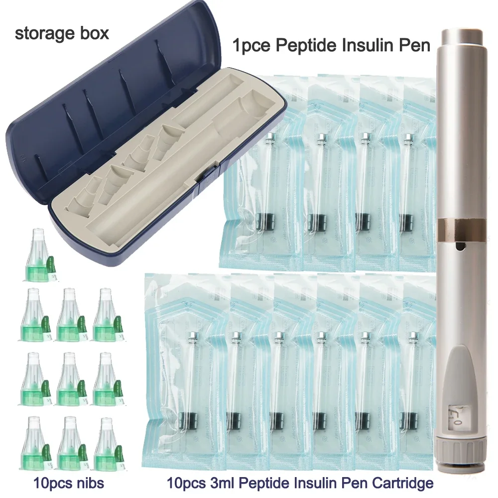 Insulin Injection Set Empty Injection Pen / 3Ml Cartridge Bottle/ Disposable Needles and Storage Box Accessary