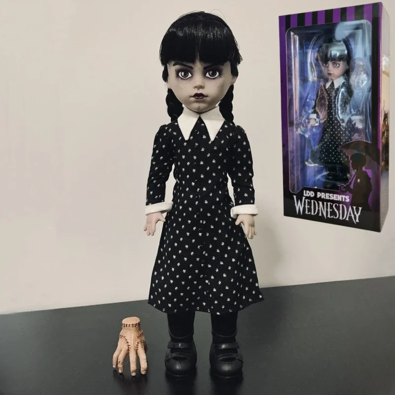 

New Original 1/6 Mezco Ldd Living Dead Dolls Wednesday Addams 10 Inch Anime Figure Model Collectible Action Model Kids Toy