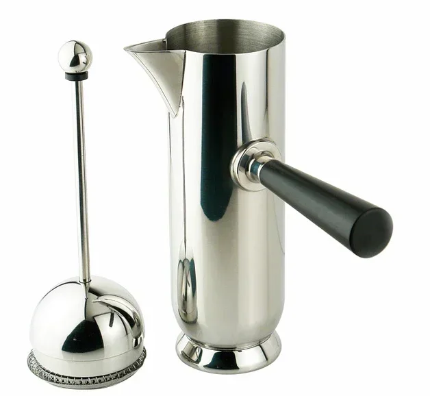 All 304 Material 500ML Method Pressure Pot Straight Handle Hand Flushing Coffee Pot and Tea Pot Soft