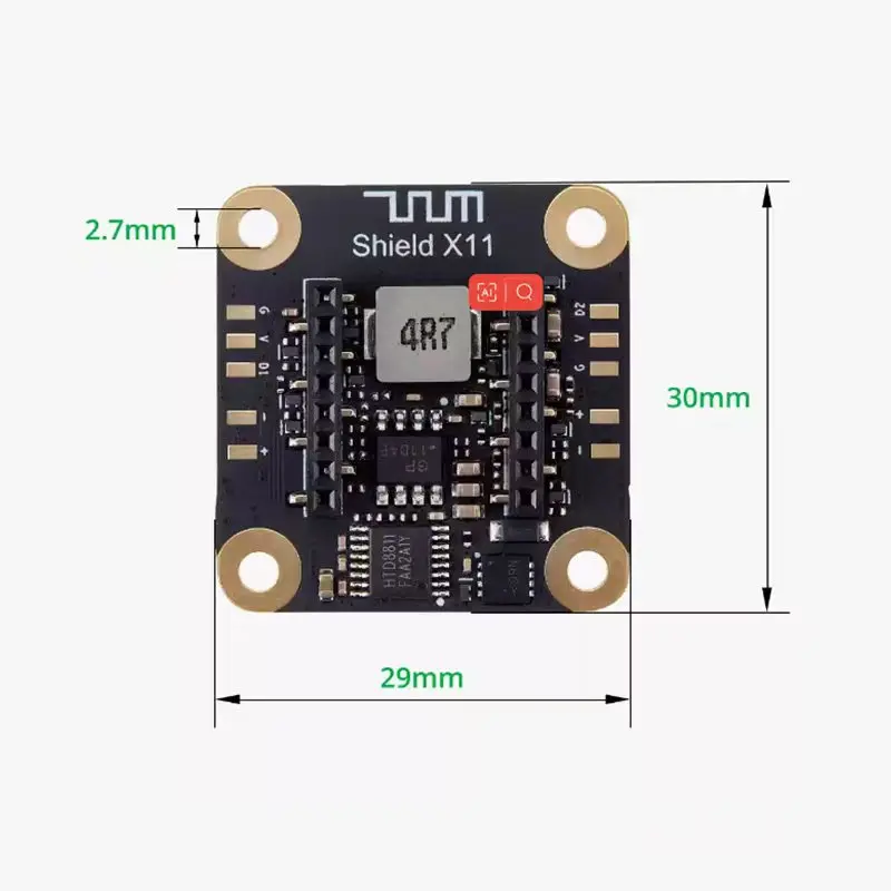 Tuozhu CyberBrick عنصر واحد للتحكم عن بعد لوحة قاعدة الاستقبال (قطعة واحدة) صانع بيت الكنز الإبداعية ثلاثية الأبعاد نموذج مطبوع Compo