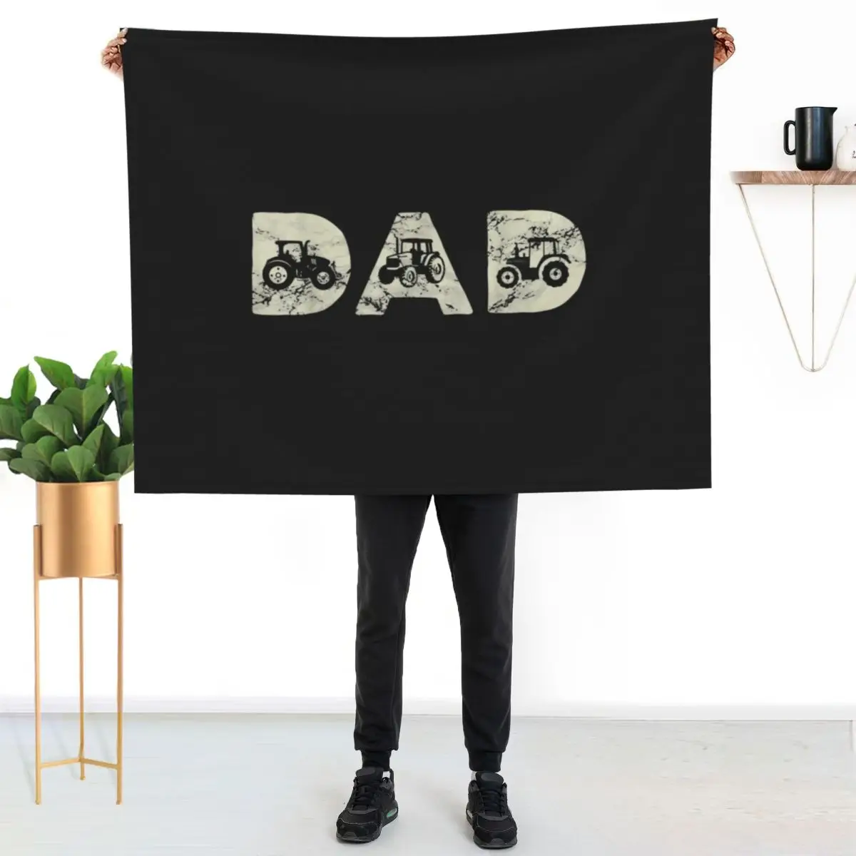 Tractor Dad Farming Father Farm Lover Farmer Daddy Throw Blanket Plush Nap Softest Winter beds Soft decorative Blankets