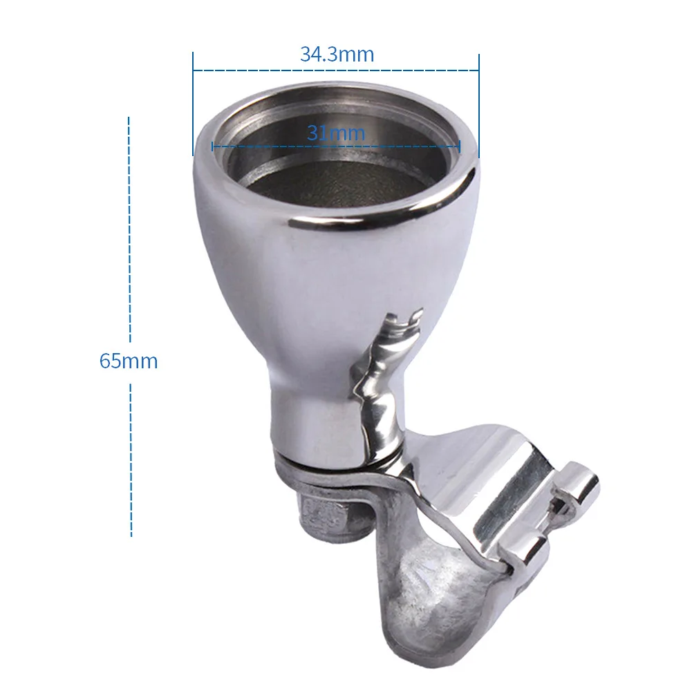 Marine Outboard Steering Wheel with Knob, Aluminum Alloy Boat Steering for Yacht Fishing Boat, Control Grip Handle