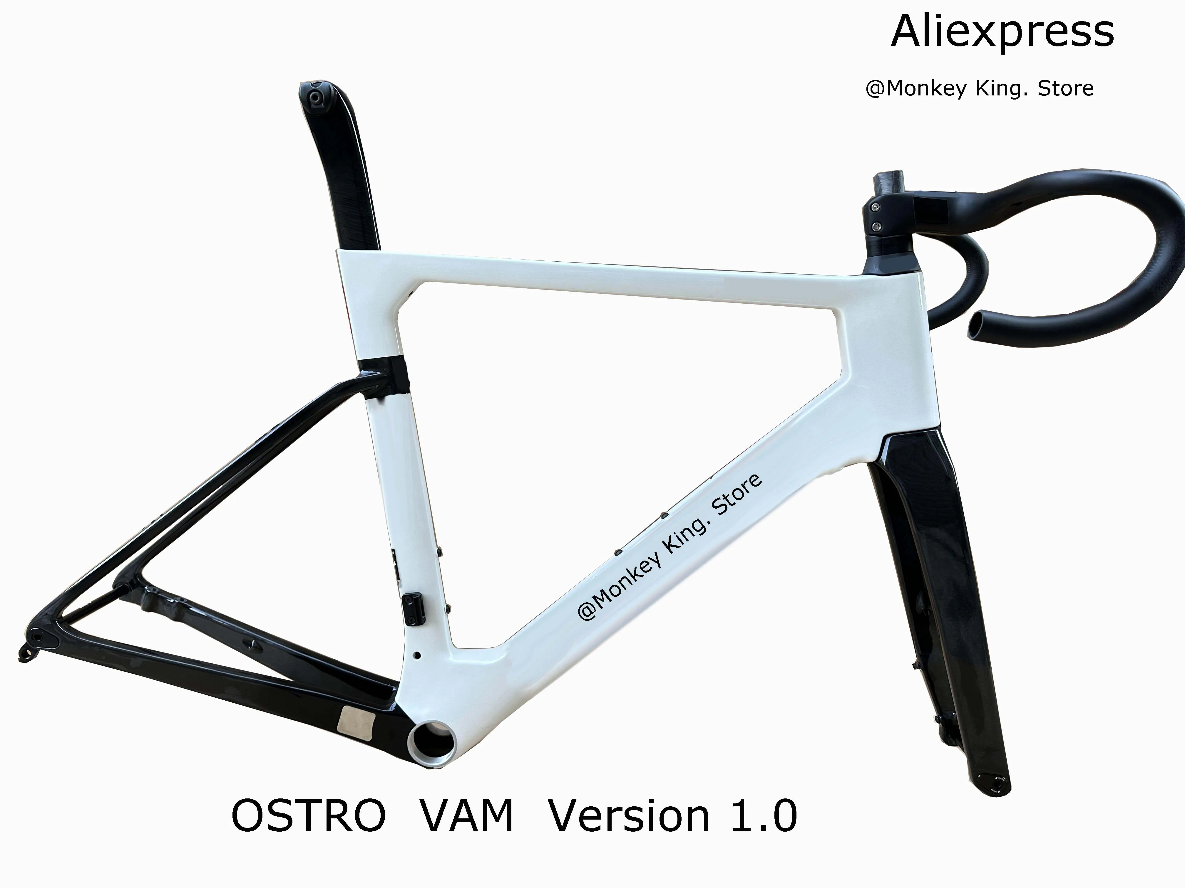 OSTRO  VAM   Carbon frame breaking wind racing top carbon carbon fiber frame assembly with full internal wiring support Di2