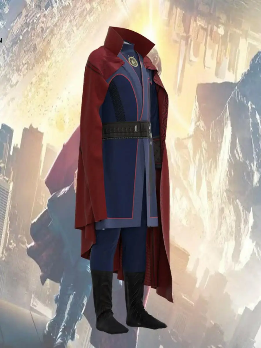 زي تنكري جديد لفيلم مارفل دكتور سترينج للهالوين، ملابس تقليدية نسائية للعروض المسرحية، مصنوعة من البوليستر، ربيع #5