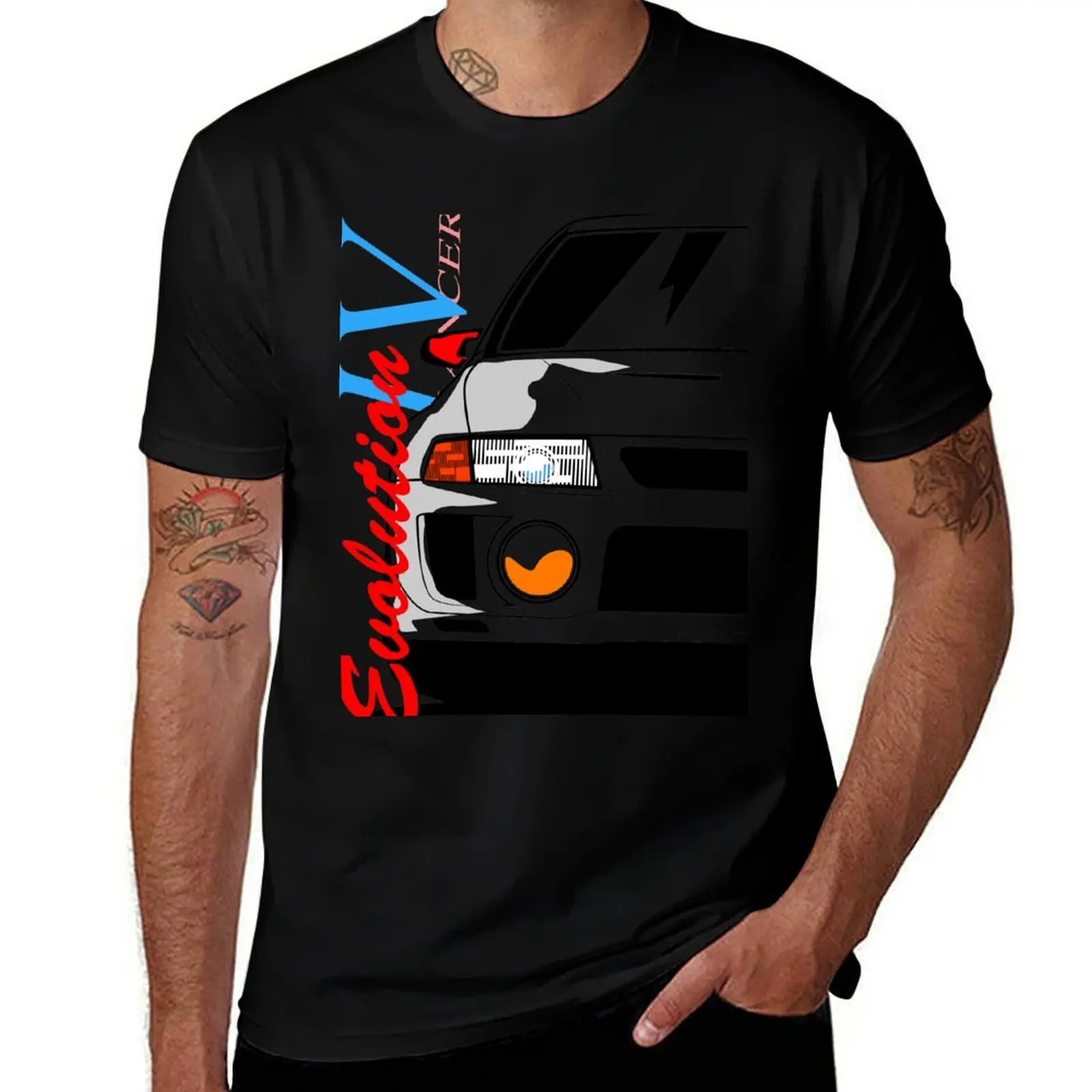 Lancer Evolution IV T-Shirt cheap stuff anime korean fashion men clothing