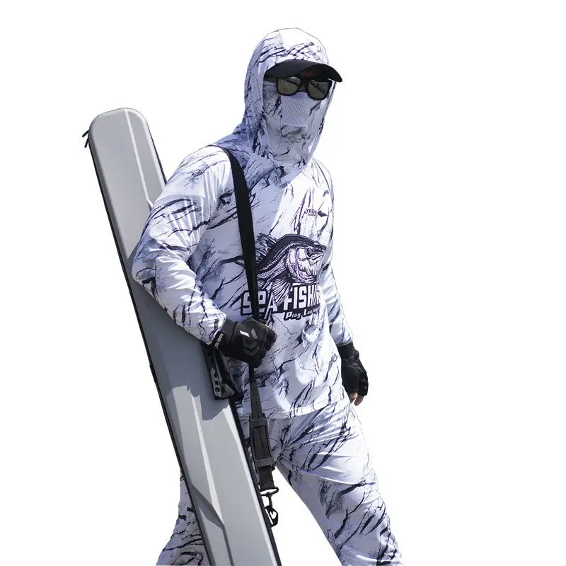 Summer Camouflage Ice Silk Fishing Sunsuit: New Sunscreen Essential for Anglers