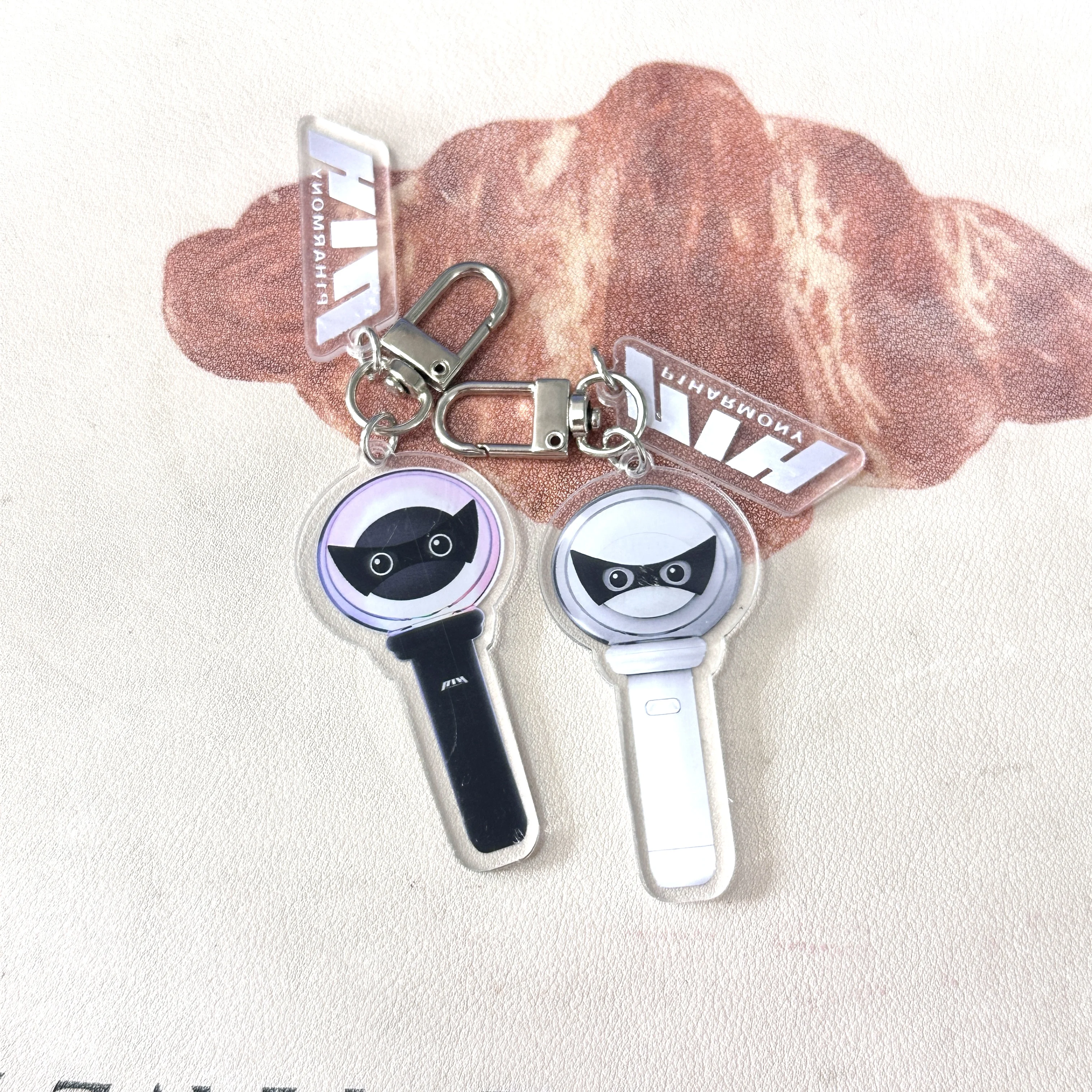 Idols P1Harmony Mini Lightstick Keychain Acrylic Pendant Keyring THEO KEEHO JIUNG INTAK SOUL JONG SEOB P1ece Fans Gift
