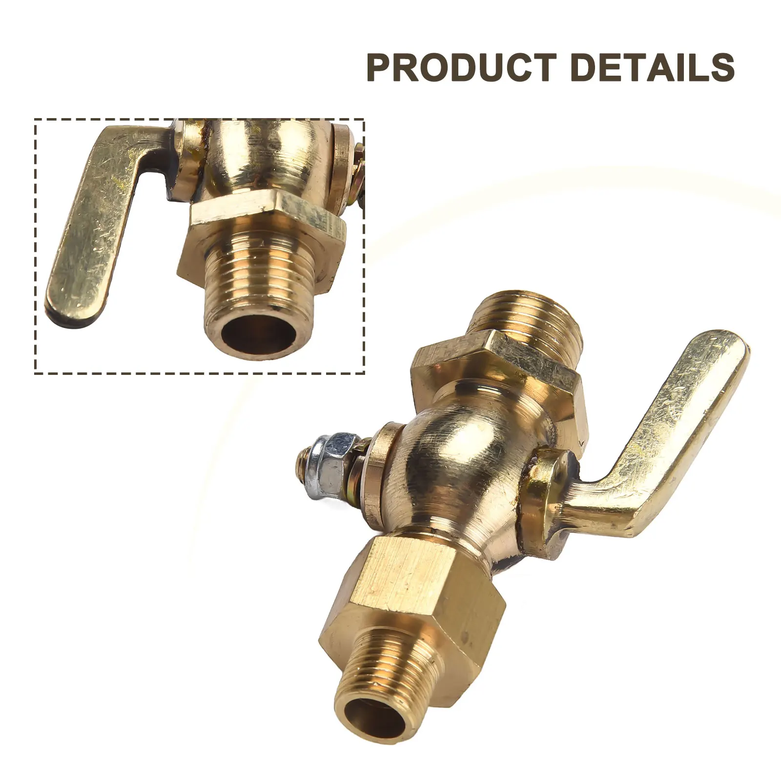 For Vintage Motorcycles Brass Petcock Fuel Tap Valve Fuel Delivery Accessories G1 4 6.5 * Height 4.5cm Dowel Mouth