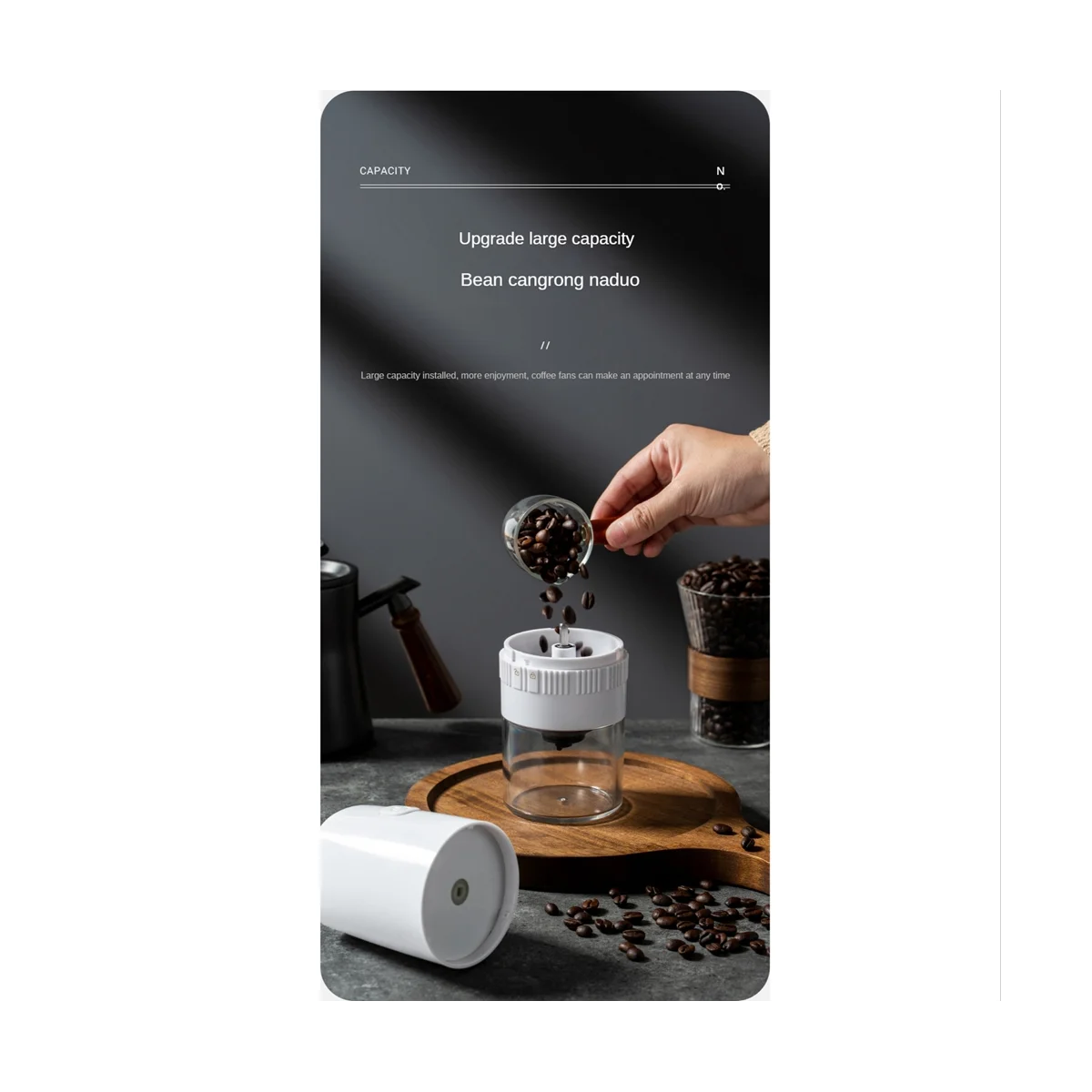 

Wireless Portable Coffee Grinding Electric Coffee Bean Grinder Mill Grinder Stainless Steel Grinding Core Grinder-B