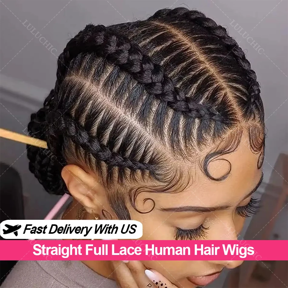 

Real Full Lace Frontal Human Hair Wigs 100% Human Hair Bone Straight Hd Transparent Lace Front Wigs 250 Density Pre Plucked Wigs