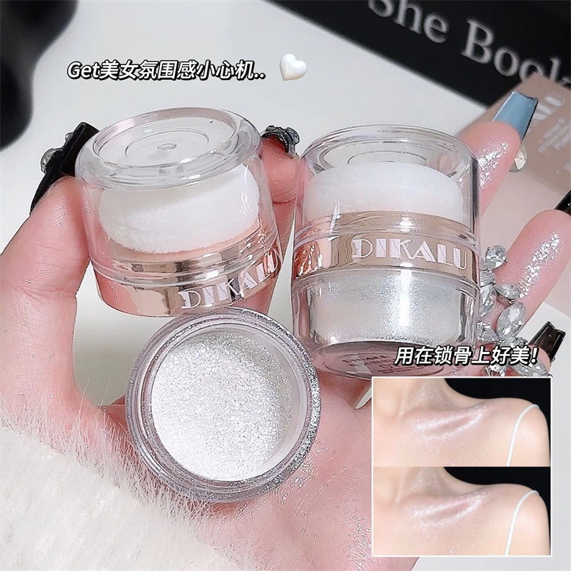 Sparkling Fairy Dust Body Glitter Powder,Shimmer Highlighter & Body Glow Powder,Lasting Dreamy Flashing Powder Body Glow Makeup