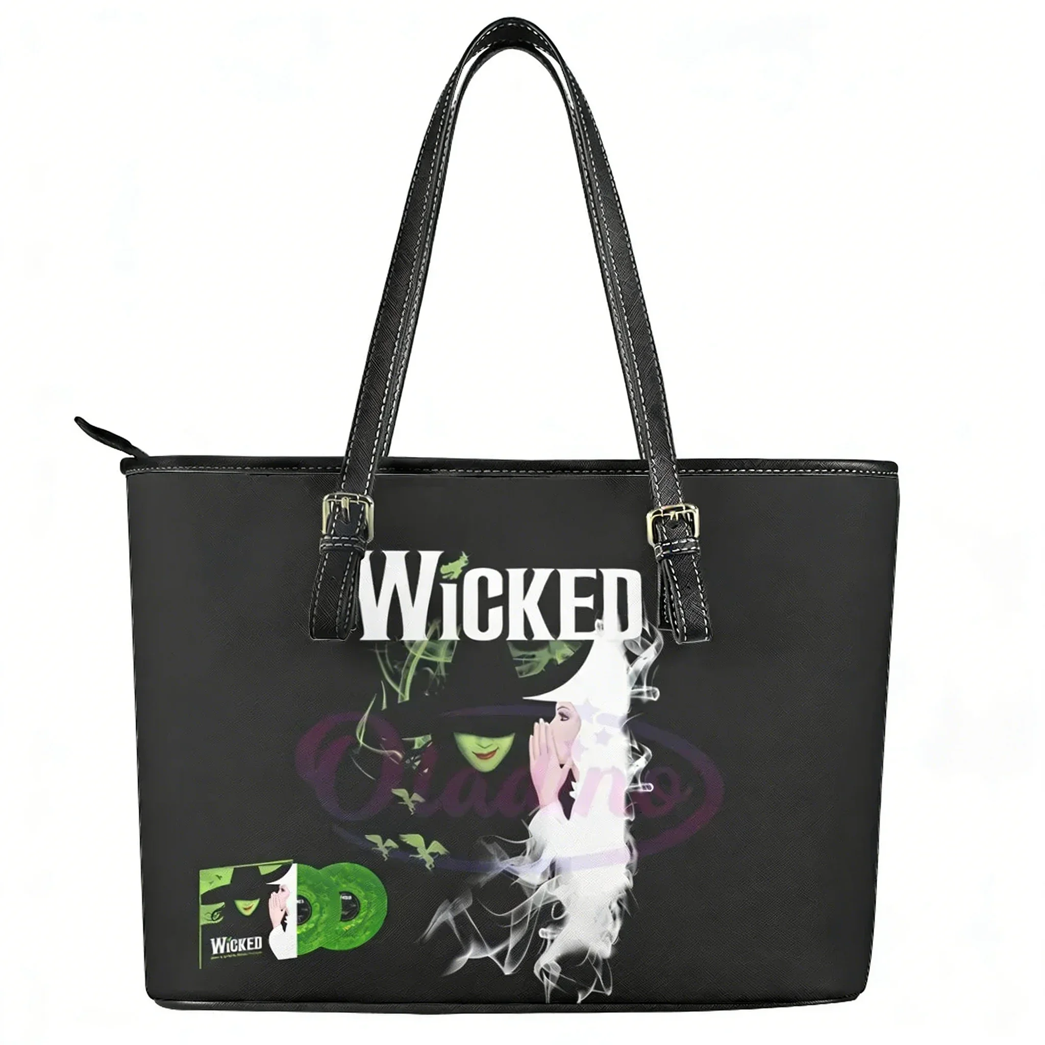 

Wicked the Musical Custom Handbag Womens Mens Personalized Tote Bag Shoulder Bag Business Leather Purse Travel Bag Gift