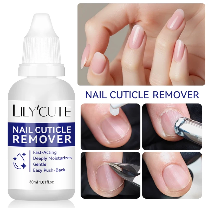 LILYCUTE 30 مللي جل مزيل بشرة الأظافر جل تليين سريع للبشرة الميتة العناية بالأظافر اللطيفة منظف البشرة السهل لجل مانيكير #1