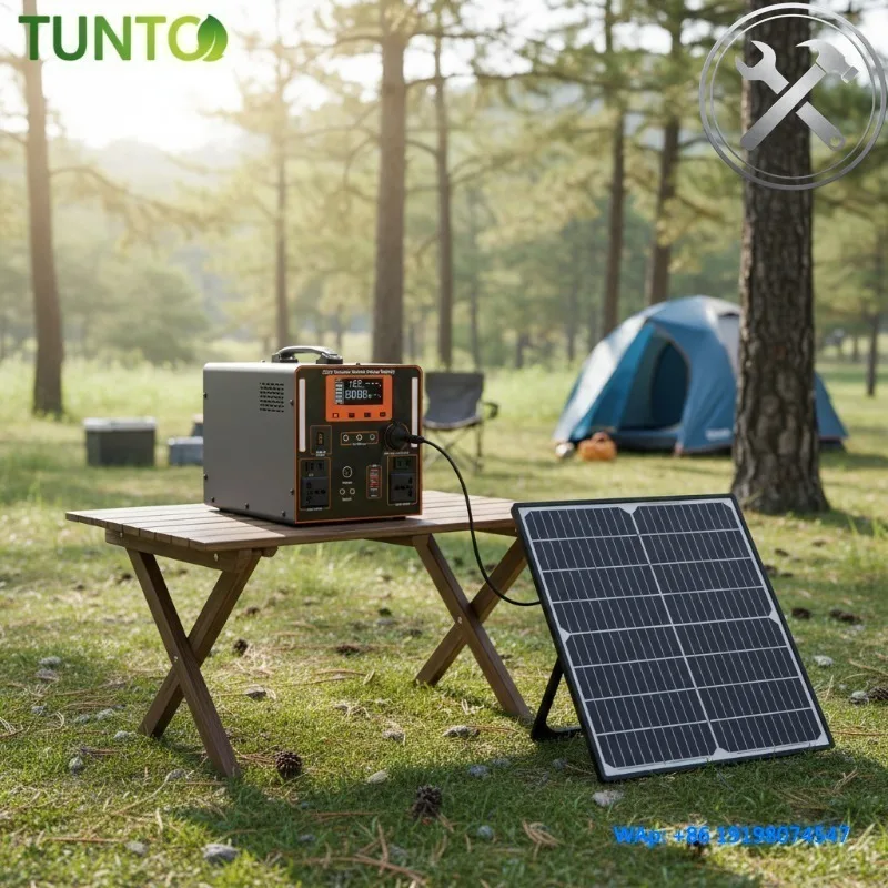 

200W Mini Portable Solar Generator Kit with MPPT Controller LiFePO4 Battery 1200W Fast Delivery