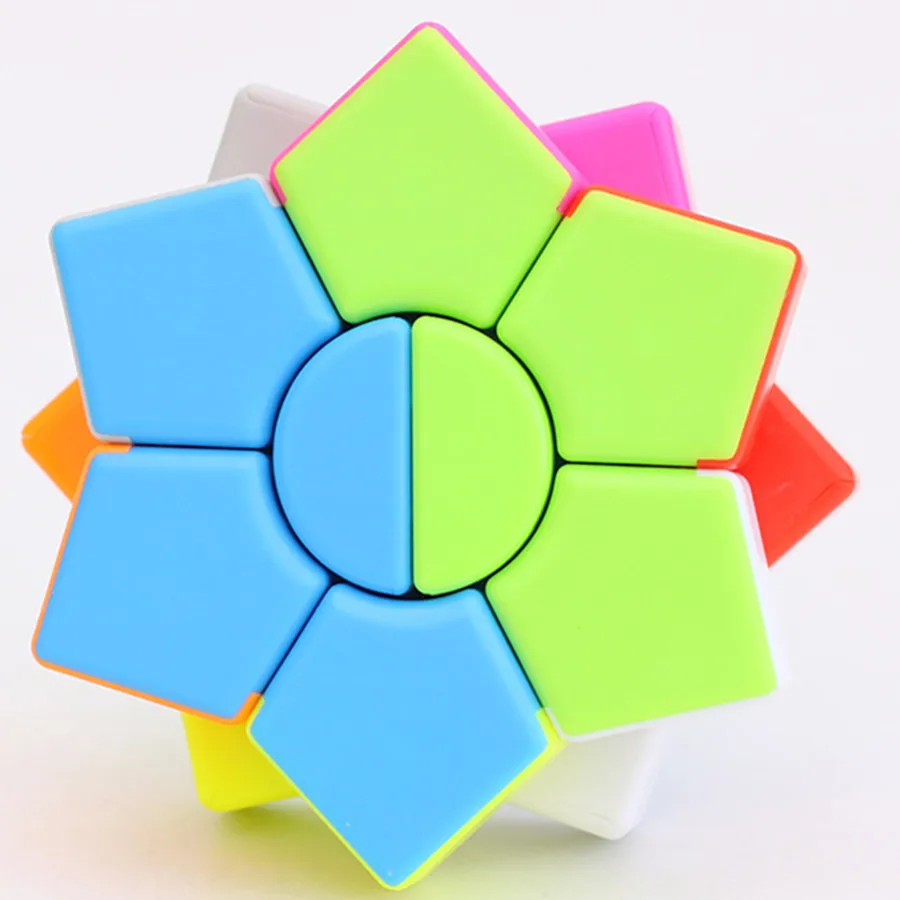 Jie Hui two-layer HexagramSquare Hexagon Speed Magic Cube Twist Puzzle Educational Colorful Puzzle