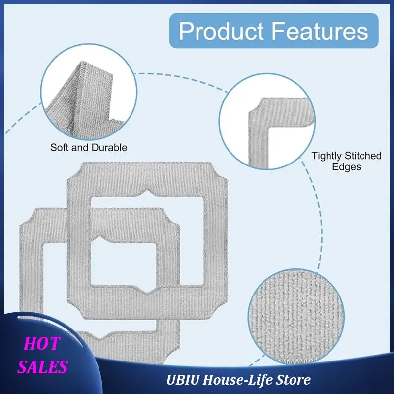 

Mop Cloth Rag 10Pcs For Ecovacs Winbot Mini W-CC02-0012 Mop Replacement Vacuum Cleaner Parts Replacement-Best Selling