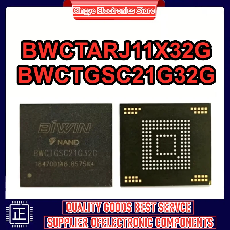 

BWCTARJ11X32G BWCTGSC21G32G Storage 32GB flash memory granules 153FBGA IC New Original in Stock