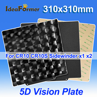 PED PEI Sheet 310x310 Magnetic Bed Texture Smooth Double Sided Spring Steel Build Plate For CR10 CR10S Sidewinder x1 x2 Upgrade