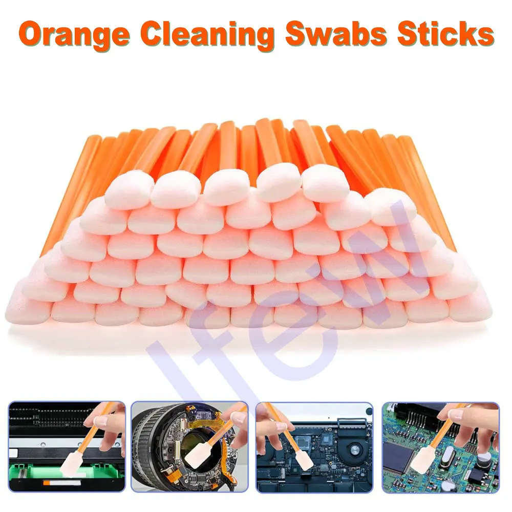 

DTF Solvent Cleaner Cleaning Swab Kit Sticks Printer Swabs Toner Clean Printhead Cleaning Sponge Dust Collector Heads Stick Tool