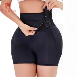 GUUDIA Padded Panties 4 Pads Hip Butt Padding Shaper with Tummy Control Underwear Butt Lifter Shapewear Body Shaper Shorts