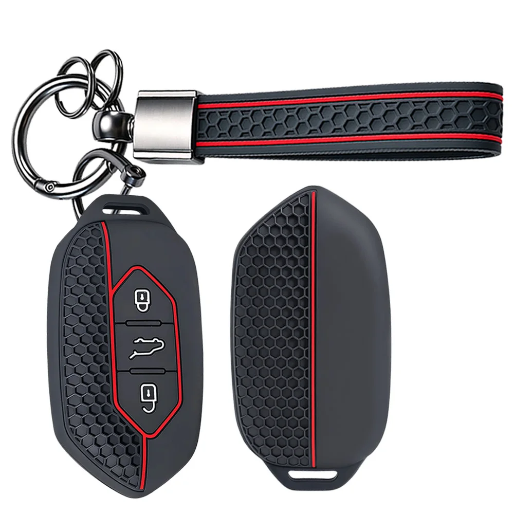 Silicone Car Key Case Cover For Togg For Kia Picanto Sorento MQ4 Carnival KA4 Morning K5 Carens EV9 Seltos Keychain Accessories