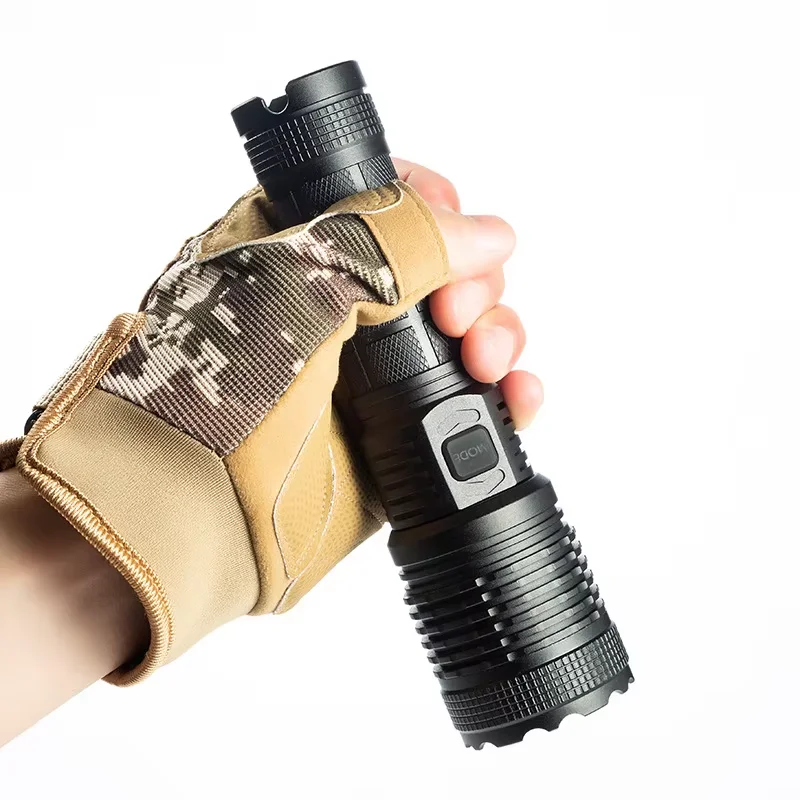 

ZK20 High Power P70 LED Flashlights Type-C Charging Patrol Zoom Glare Multifunctional Self Defense Emergency Camping Light Torch