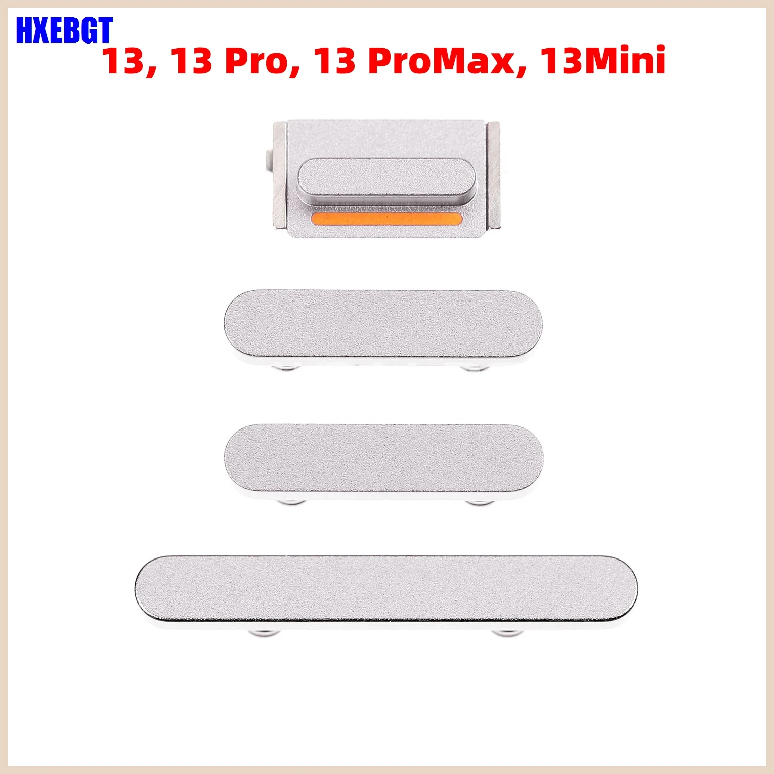 For iPhone 13 , 13 Pro Max Mini  Volume Vibrate Key Switch Power Button Lock Side Button Full Set Smartphone Replacement Parts