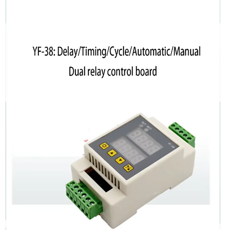 YF-38 Delay Module Time Relay Fruit Tree Irrigation Inflation Control Board DC 12V24v Dual Circuit AC 220V