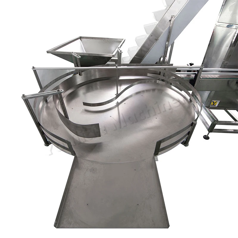 1000mm Bottle Feeding Turntable Rotary Plastic PET Bottle Unscrambler for Production Packing Labeling Line