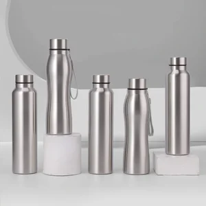 Botella de agua deportiva de acero inoxidable 1000 ml de una taza de agua resistente para el matraz de metal Drinkware Camping Sports Gym 10 mejores ventas Botella de agua de acero inoxidable 1000ml - №7