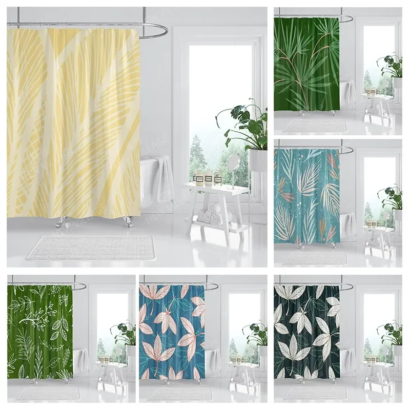 

Waterproof fabric shower curtain Bathroom curtain accessories 180x200 Bath curtain for shower 240*200 nordic boho decor 240x200