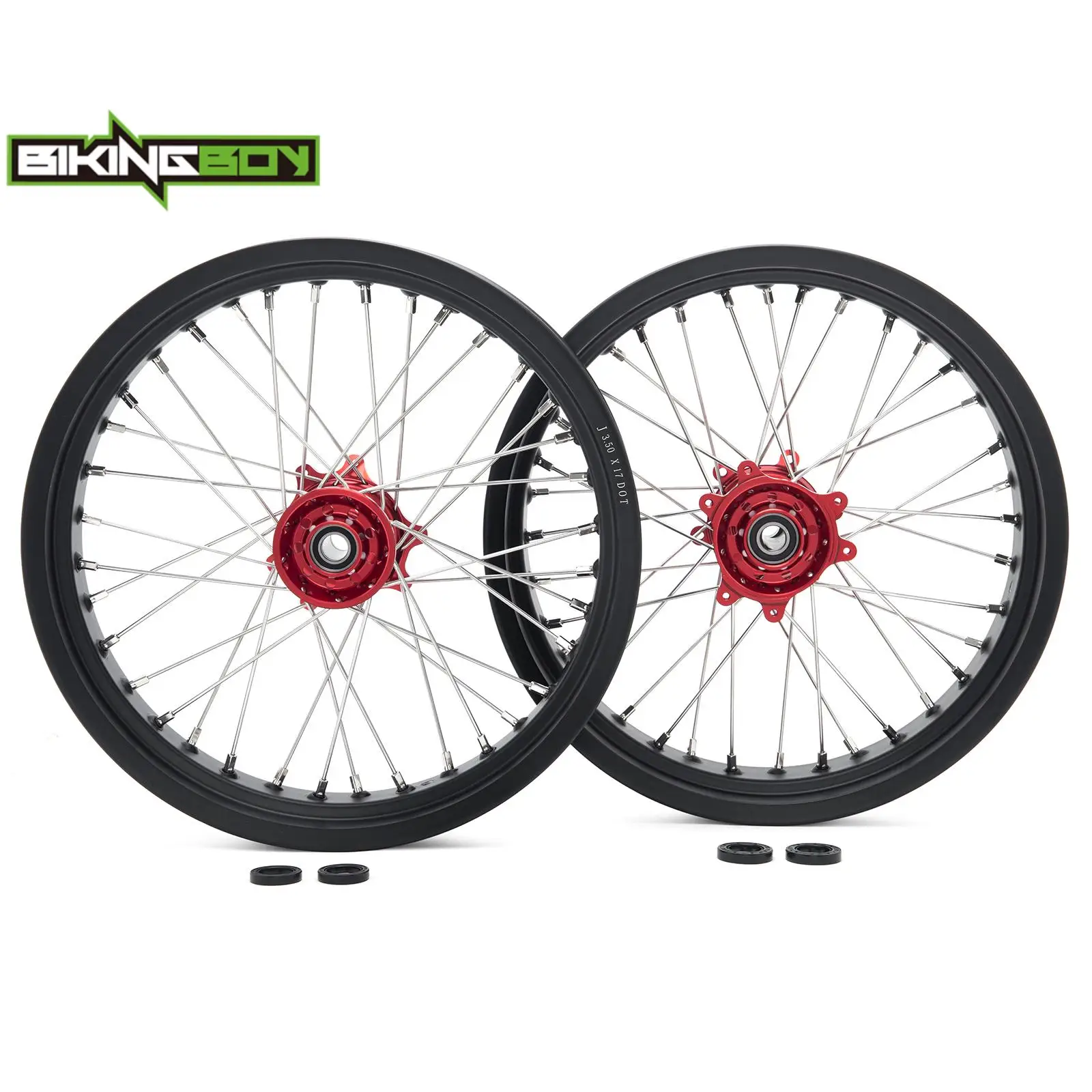 BIKINGBOY-Moyeu de roue arrière Smile Moto, 17 