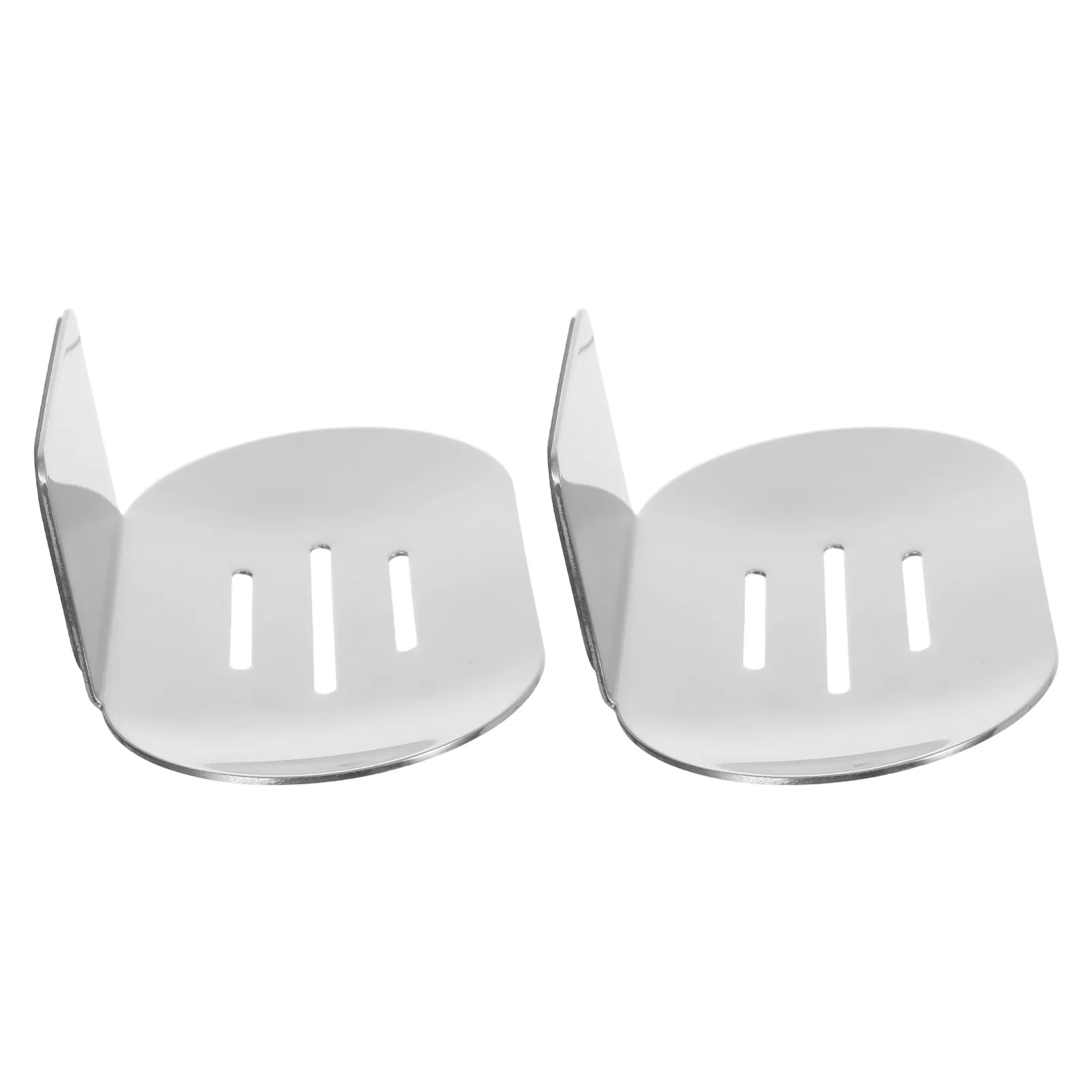 

2Pcs Stainless Steel Soap Holder with Drainage Adhesive Mounted Soap Dish for Bathroom Shower Tub Self Draining Tray Organizer