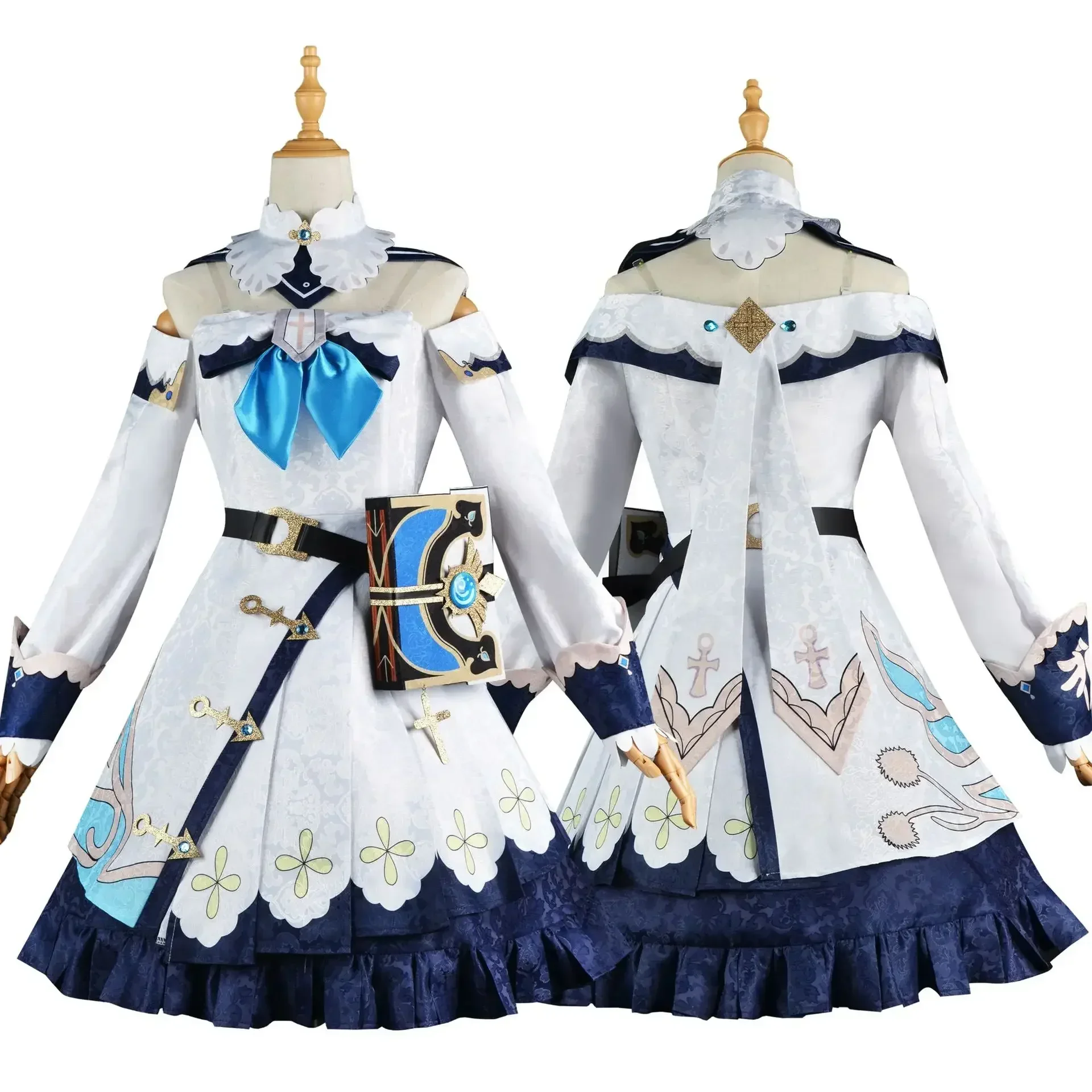 Genshin Impact-Cosplay de Barbara para adultos, uniforme de Carnaval de Anime, disfraz de juego de Anime para fiesta de Halloween, conjunto completo