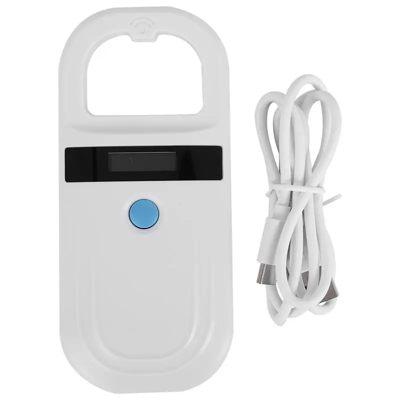 

~【On Sale】Microchip Reader RFID 134.2Khz, Pet ID Microchip Scanner With 0.91 Inch High Brightness OLED Display For Animal Tracki