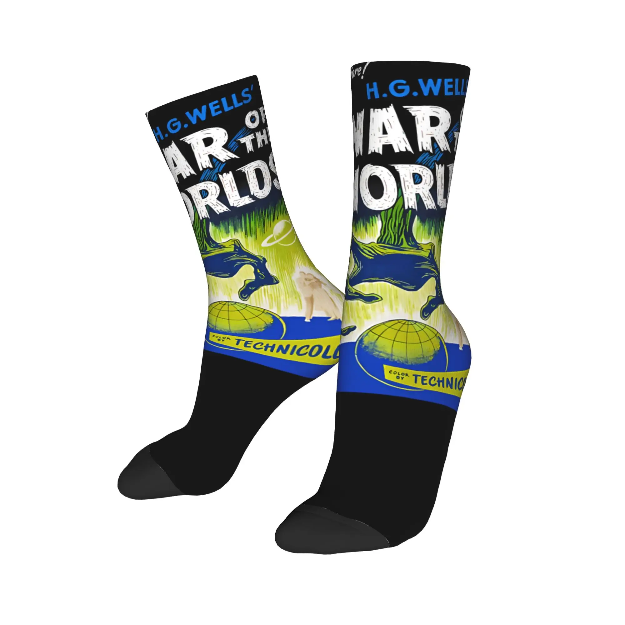 The War of The Worlds (1953) Movie Socks Men Women Polyester Casual Socks Novelty Spring Summer Autumn Winter Middle Tube Socks