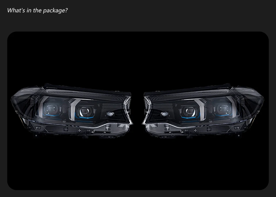 AKD LED Car Lights for BMW 5 Series G30 2017-2020 G31 525i 530i 535i G38 Headlight Projector Lens Head Lamp DRL Signal Auto Accessories