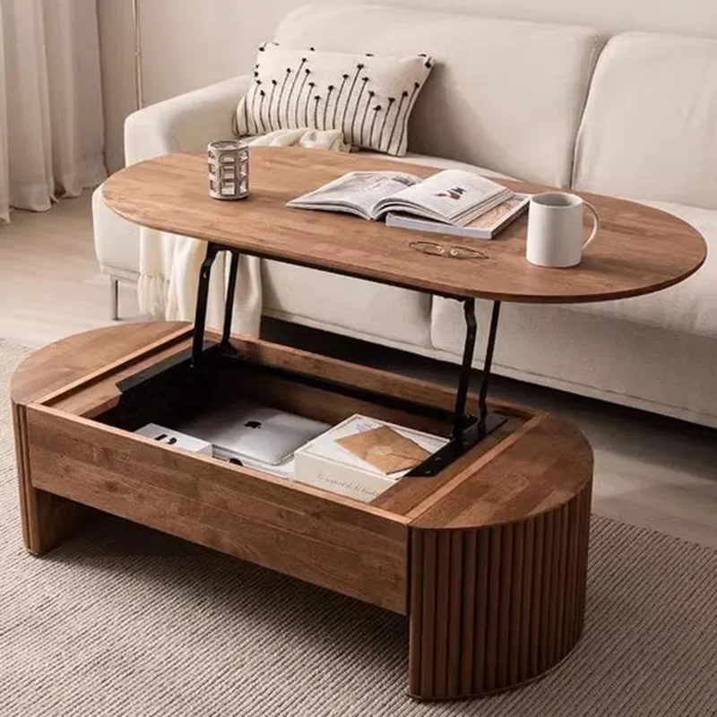 Storage Bedroom Coffee Table Trau Modern Organizer Mobile Living Coffe Table Mesa Lateral Minimalist Kaffee Tische Furniture