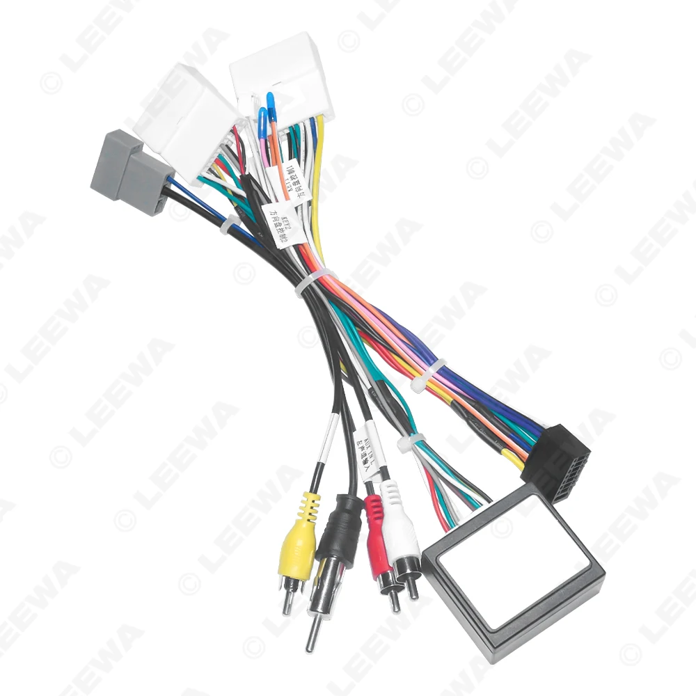 LEEWA Car 16pin Power Cord Wiring Harness Adapter With Canbus For Nissan NP300/Navara/Frontier(14-16) Installation Head Unit