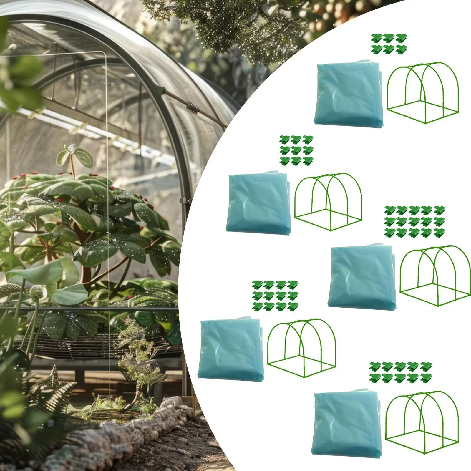 Mini Greenhouse for Plants with Durable Iron Pipe Structure Small Indoor Outdoor Garden House for Seedling Nursery