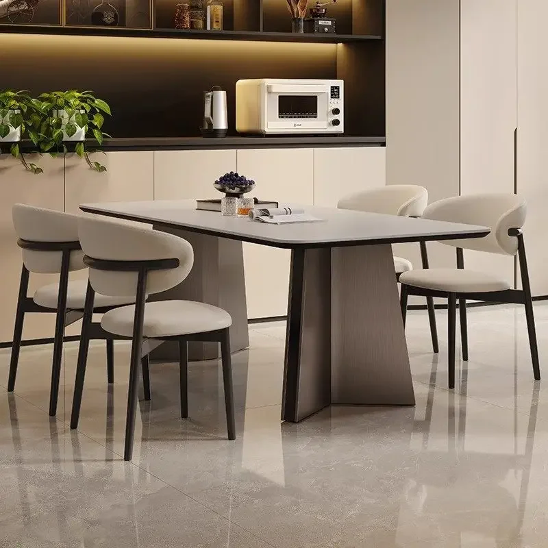 Italian Ornament Kitchen Table Decoration Style Space Saving Dining Tables Modern Luxury Nordic Muebles De Cocina Furniture Home