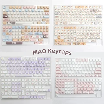 Mao Profil pbt Dye Sub Keycaps Anime für mechanische Tastatur 61/67/82/87/98/104/108 Tasten Tastatur Keycap benutzer definierte Meersalz Sushi