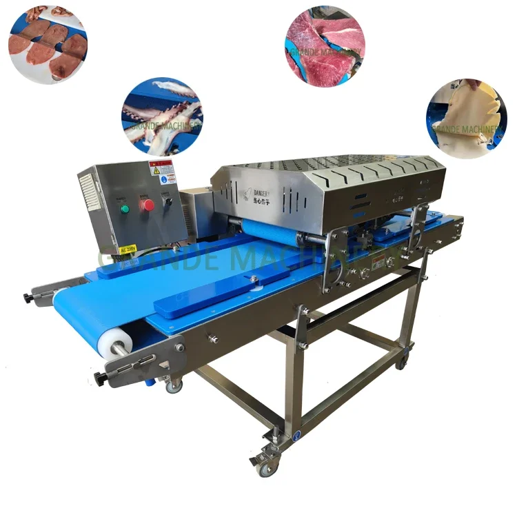 Mexico Hot Sale Horizontal Meat Slicer/Cutting Machine for Beef Pork Chicken Fish Squid Salmon Octopus-Easy Fresh Meat Flaking