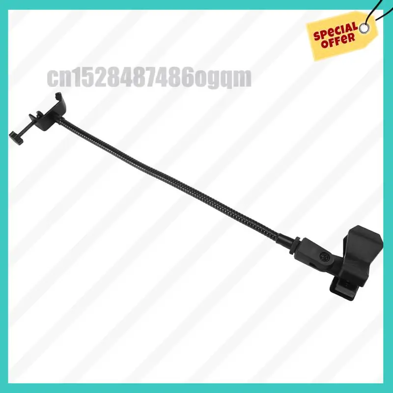 -ABJZ Supporto per microfono flessibile a collo di cigno con morsetto da scrivania per studio di trasmissione radiofonica, attrezzatura per trasmissione in diretta