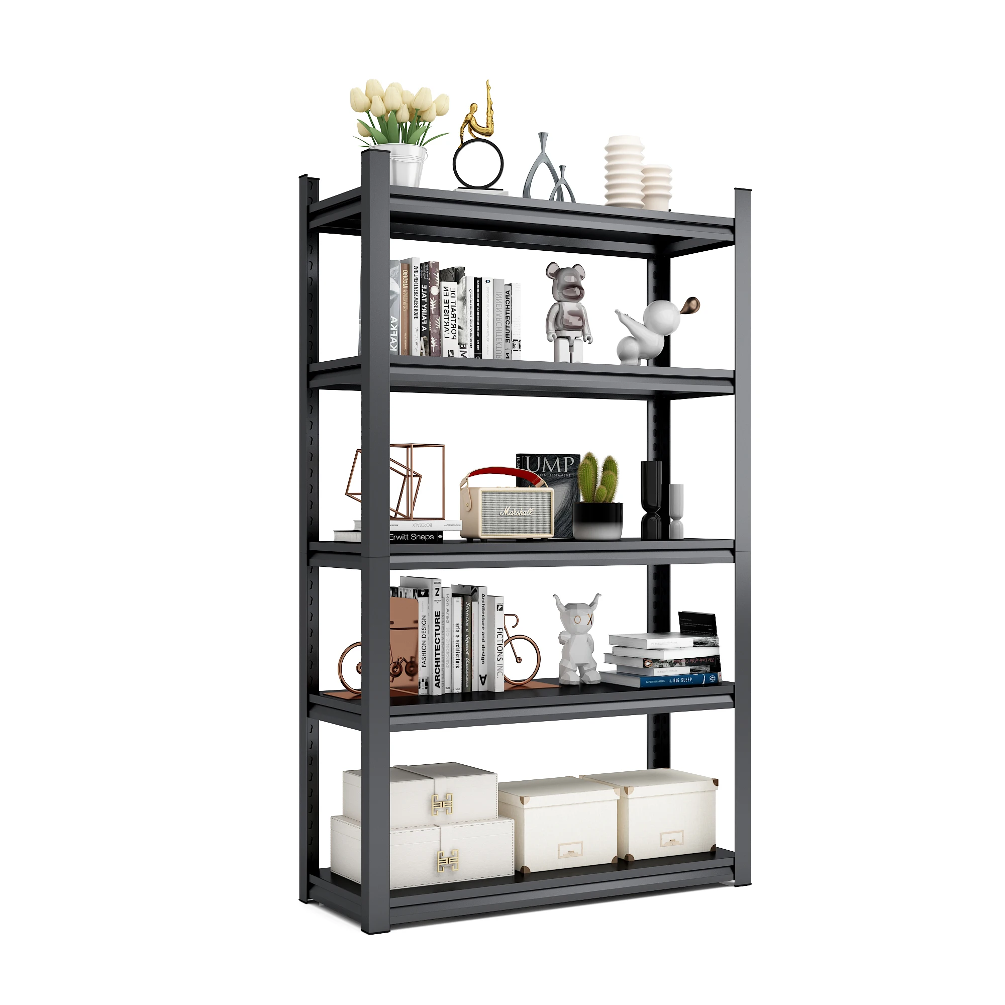 5-Tier Adjustable Metal Shelving Unit 47.2