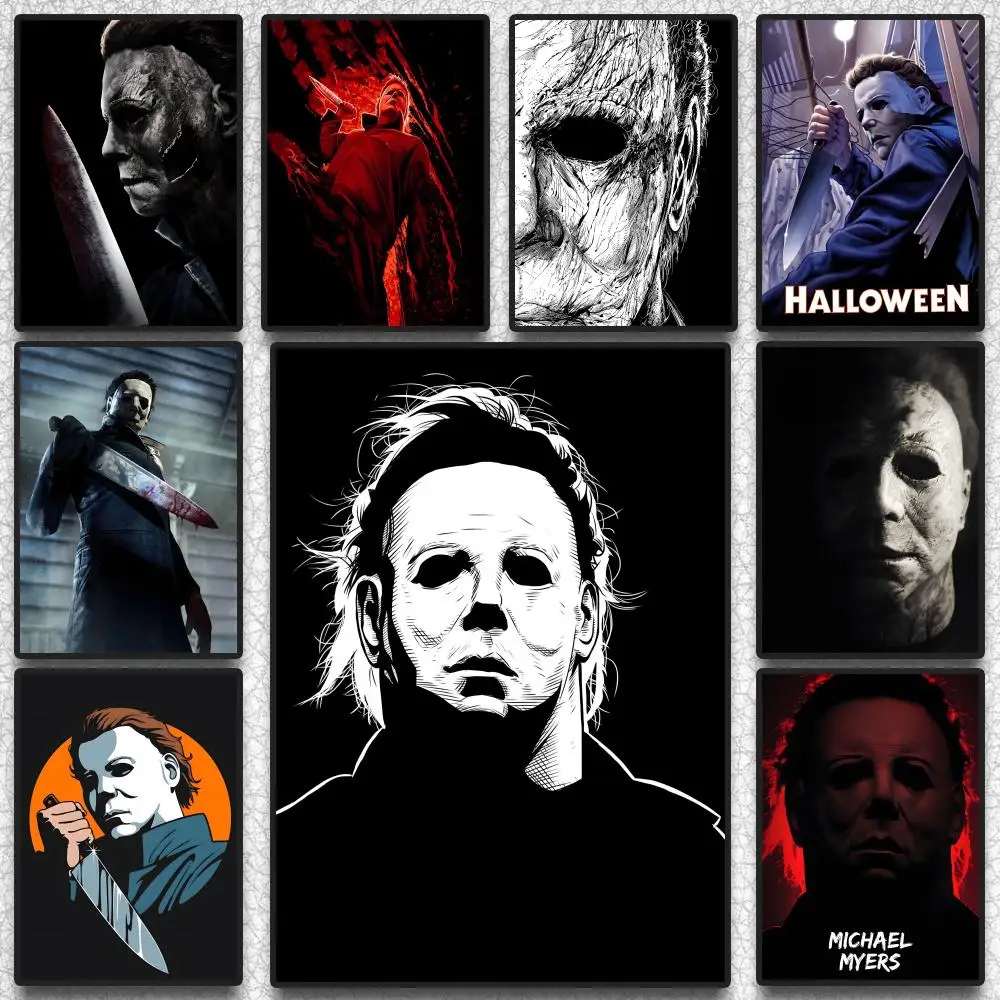 M-michael Myers Moive Poster Poster HD Art Sticky Wall Waterproof Home Living Room Bedroom Aesthetic Decoration