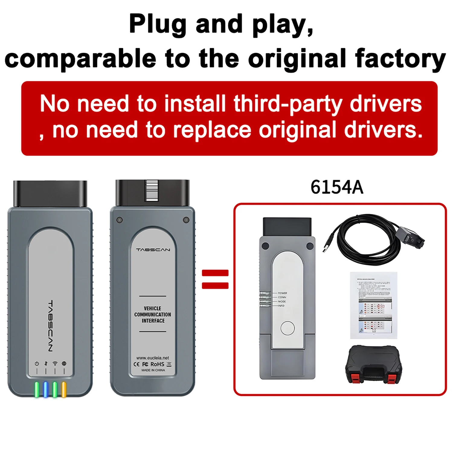 T6VW 6154A DOIP CAN FD PDU NEW V25.3.0 Work With Online Account Quality Shell 6154 WIFI USB OBD2 Scanner Diagnositc Tool