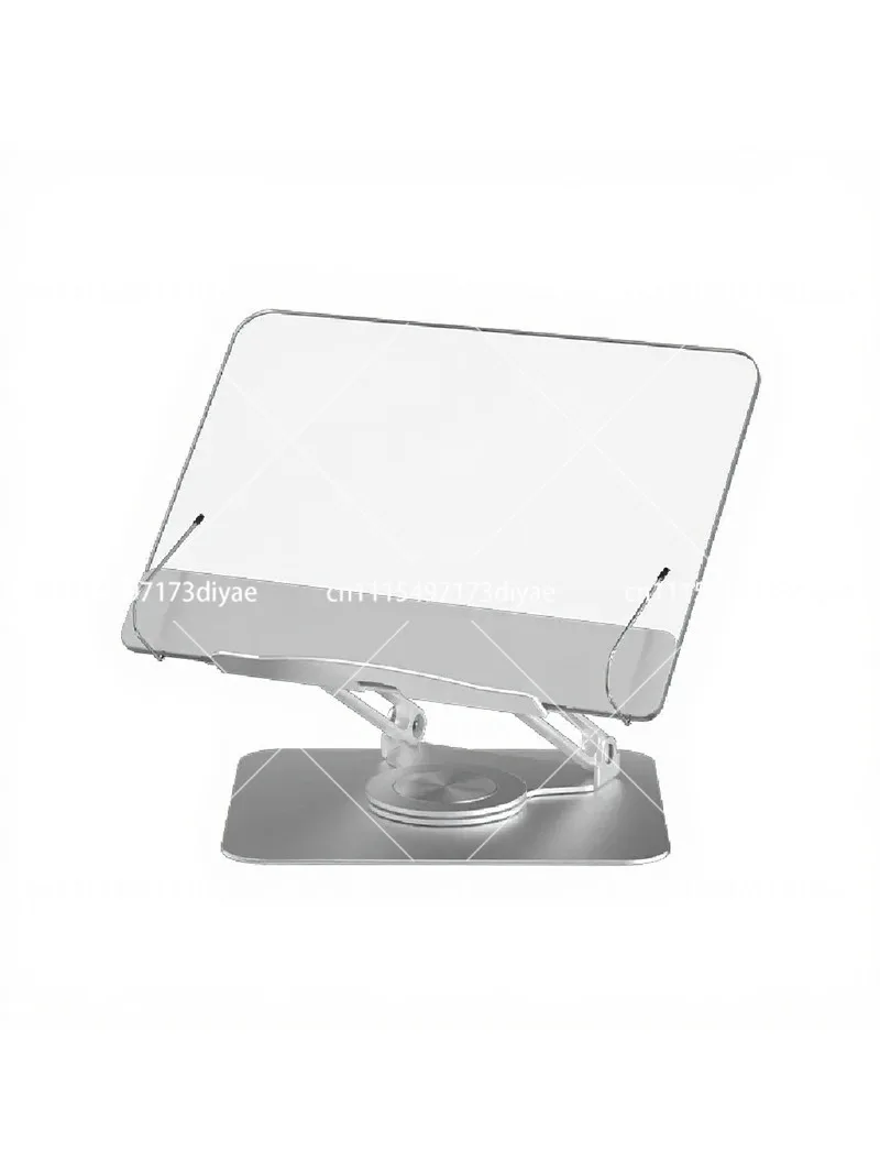 360 Degree Rotating Foldable Laptop Stand, Aluminum Desktop Riser for 11-17 Inch Notebooks