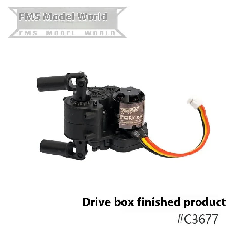 Fms Fcx24 série Xiaoqi édition sans balais, accessoires coque de voiture, assemblage d'essieu avant et arrière, Suspension de moteur sans balais